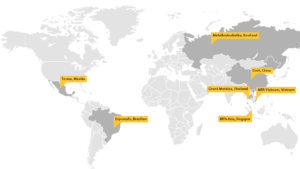Der VDW unterstützt seine Mitgliedsfirmen bei Eintritten in schwierige Märkte. Kostengünstige Beteiligungen an Gemeinschaftsständen konnten 2017 bei Messen auf drei Kontinenten realisiert werden