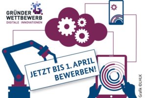 Gründerwettbewerb Digitale Innovationen startet: Der Sonderpreis „Digitalisierung in der Produktion“ wird erstmals zur EMO Hannover 2019 verliehen. Die Anmeldung ist bis zum 01. April 2019 möglich.