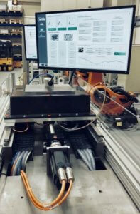 A measurement demonstrator illustrates the adaptive lubrication and condition monitoring of ball screw drives. Photo: wbk
