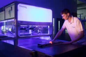 Die am Fraunhofer-Institut für Werkzeugmaschinen und Umformtechnik IWU in Chemnitz entwickelte Software Xeidana stellt dem Anwender ein Lösungspaket zur Verfügung, das Aufgaben von der Akquisition der Sensordaten bis hin zur automatisierten Qualitätskontrolle abdeckt. Foto: IWU