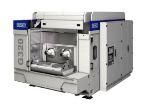 The G320 two-spindle machining centre permits efficient machining of numerous automotive components. Photo: Grob-Werke