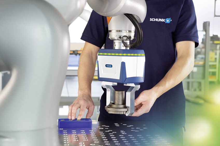 The Baden-Württemberg-based automation specialists are aiming to provide robot manufacturers and integrators with independently tested co-act grippers that can be used for rapid implementation and certification of collaborative scenarios. Photo: Schunk