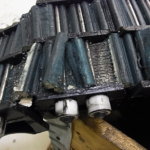 Polyurethane timing belt destroyed by influence of cooling lubricant, Photo: VDW