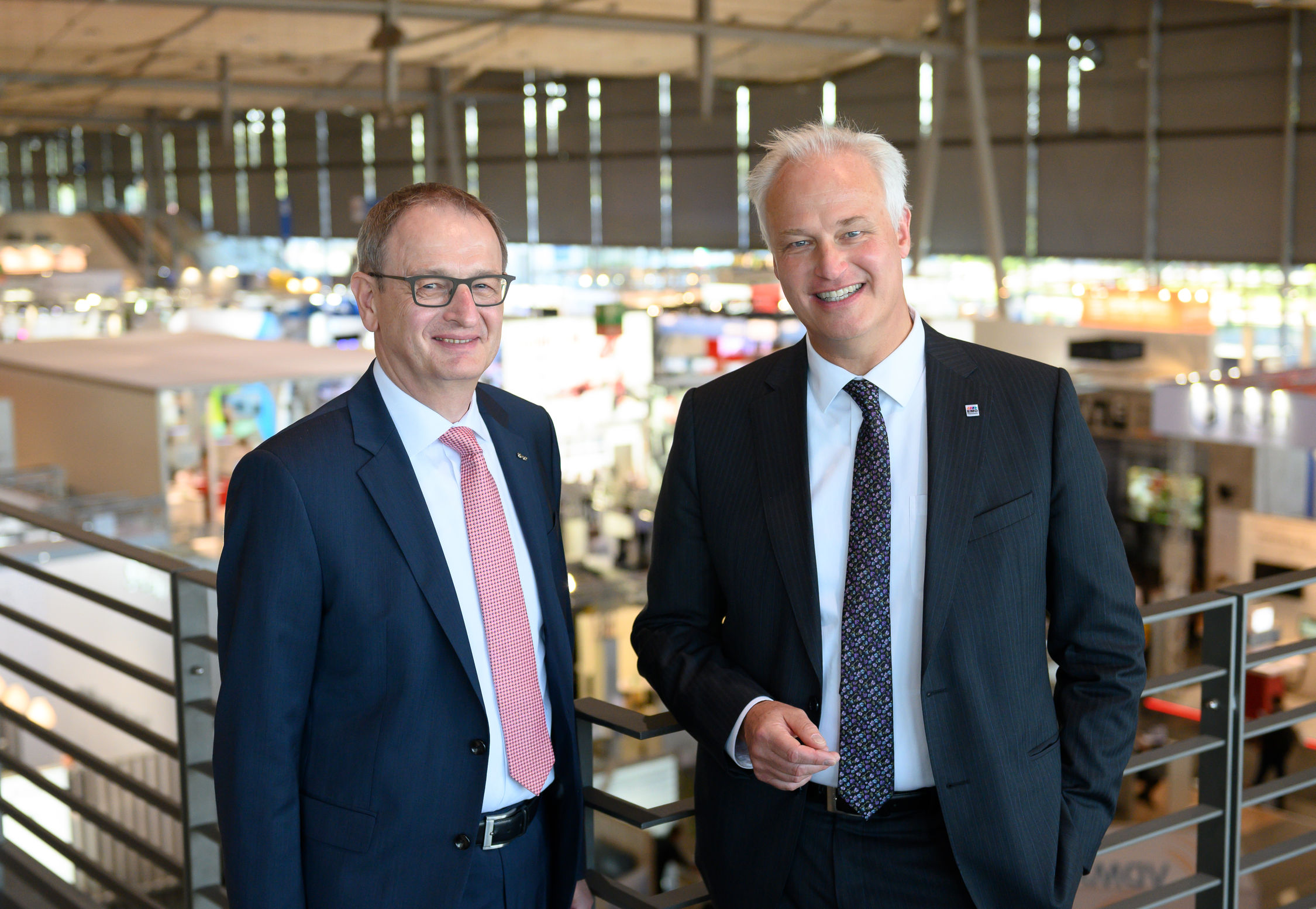 Carl Martin Welcker, EMO General Commissioner, (r) and Dr. Wilfried Schäfer, CEO of the EMO event organizer VDW (German Machine Tool Builders’ Association), looking back on a successful EMO Hannover 2019.