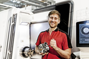 Der Maschinenhersteller kann sich künftig bei Spannmitteln (hier ein HainbuchBackenmodul) dank VDMA-Einheitsblatt auf das Einhalten von Standards verlassen. Foto: Hainbuch