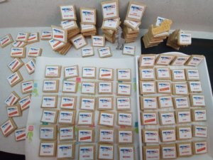 Das Ergebnis: unzählige Standplätzchen, die den Besuchern des VDW in den kommenden Tagen schmecken werden! (Foto: Dr. Stefan Schwaneck)