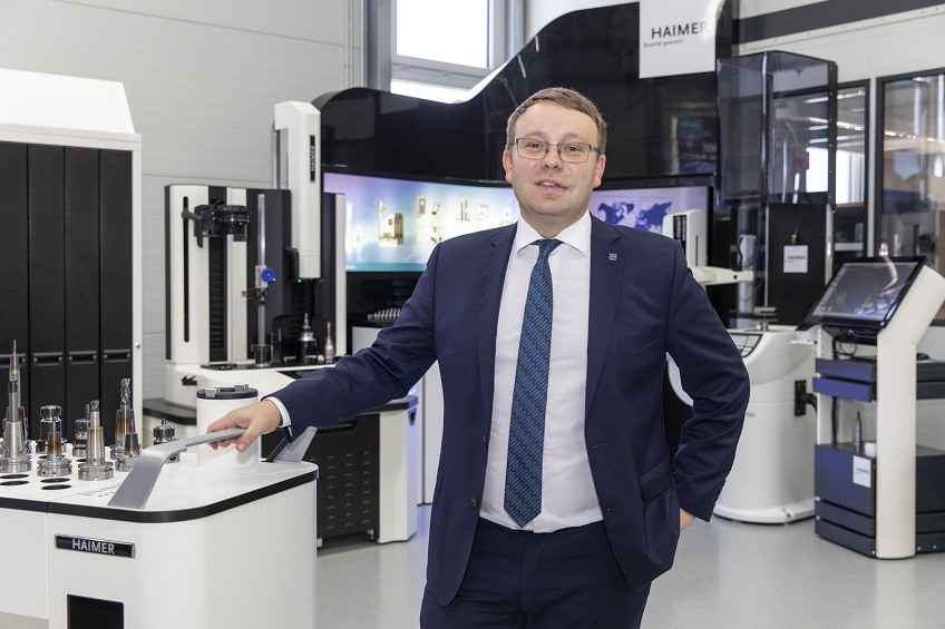 “All digital options have to be rigorously implemented – from the tool itself, then the tool-holder, including the clamping operation and balancing, all the way through to tool presetting and deployment on the machine,” to quote Andreas Haimer, General Manager at Haimer GmbH. Photo: Haimer