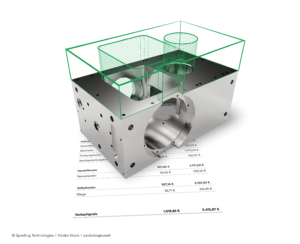 Spanflug analyses the CAD models and technical drawings of components and calculates a price based on the resulting data in just a few seconds.