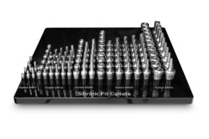 Die Haimer GmbH aus Igenhausen, Bayern, zeigt auf der METAV 2022 unter anderem ein komplett durchgängiges Sortiment an Schrumpfspannzangen von ER 11 bis ER 32 in verschiedenen Längen an. © Haimer GmbH