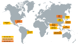 Der VDW beantragt und begleitet deutsche Gemeinschaftbeteiligungen auf drei Kontinenten.